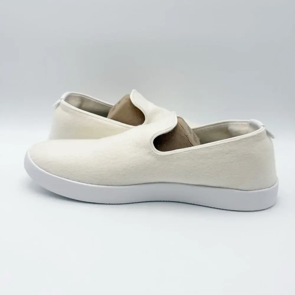 AllBirds Mens Wool Lounger Casual Sneakers Size 8 EU 40.5 White Slip On NIB